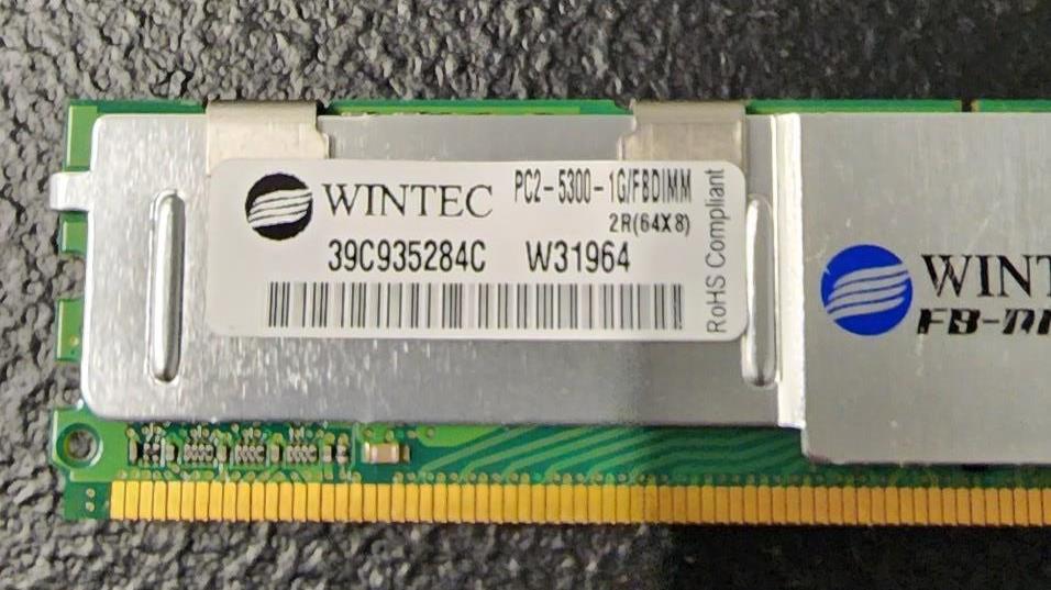 Wintec 39C935284C PC2-5300-1G/FBDIMM Memory Module