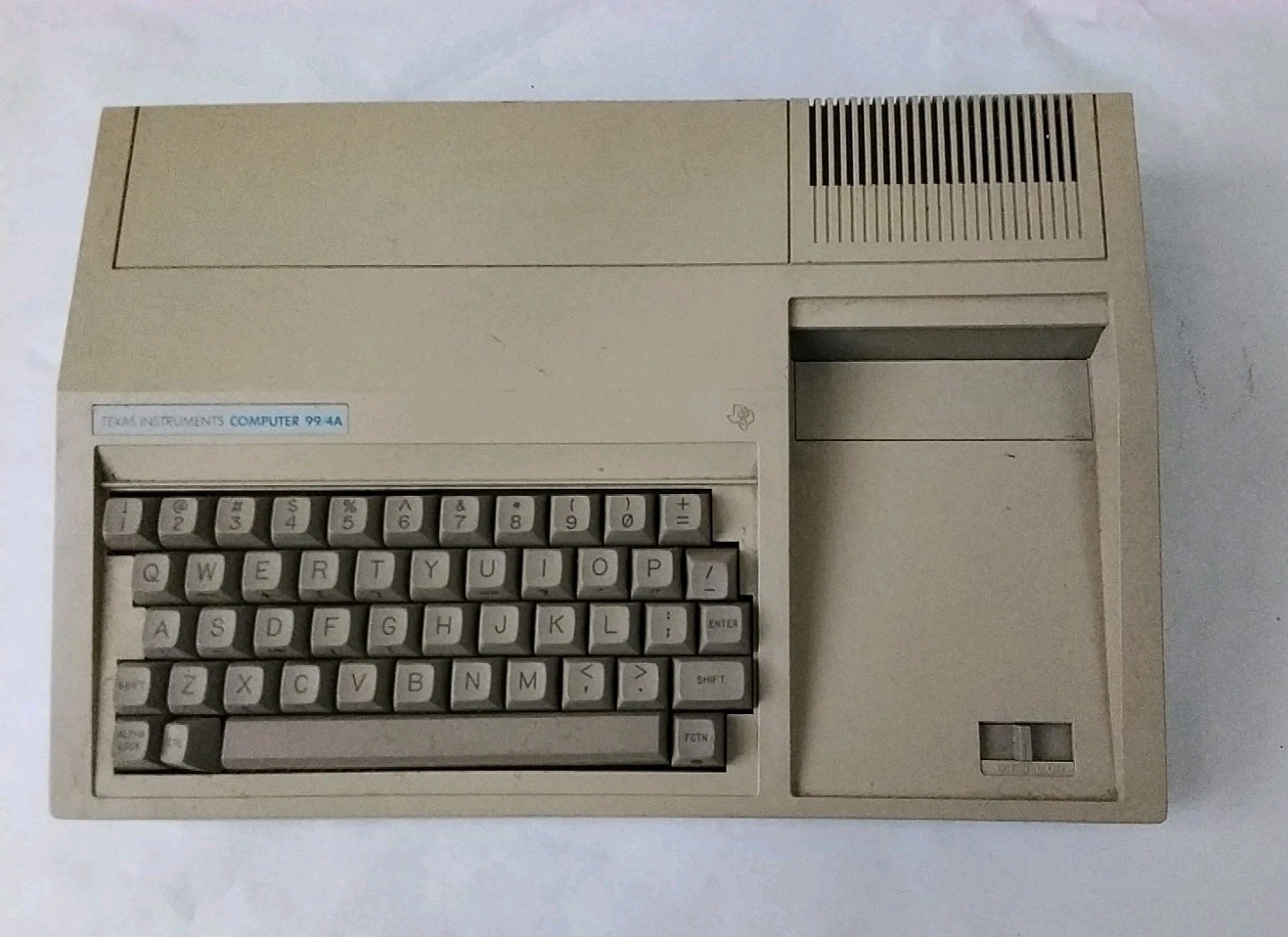 Vintage Texas Instrument Computer 99/4A Unknown Working Condition Parts Only