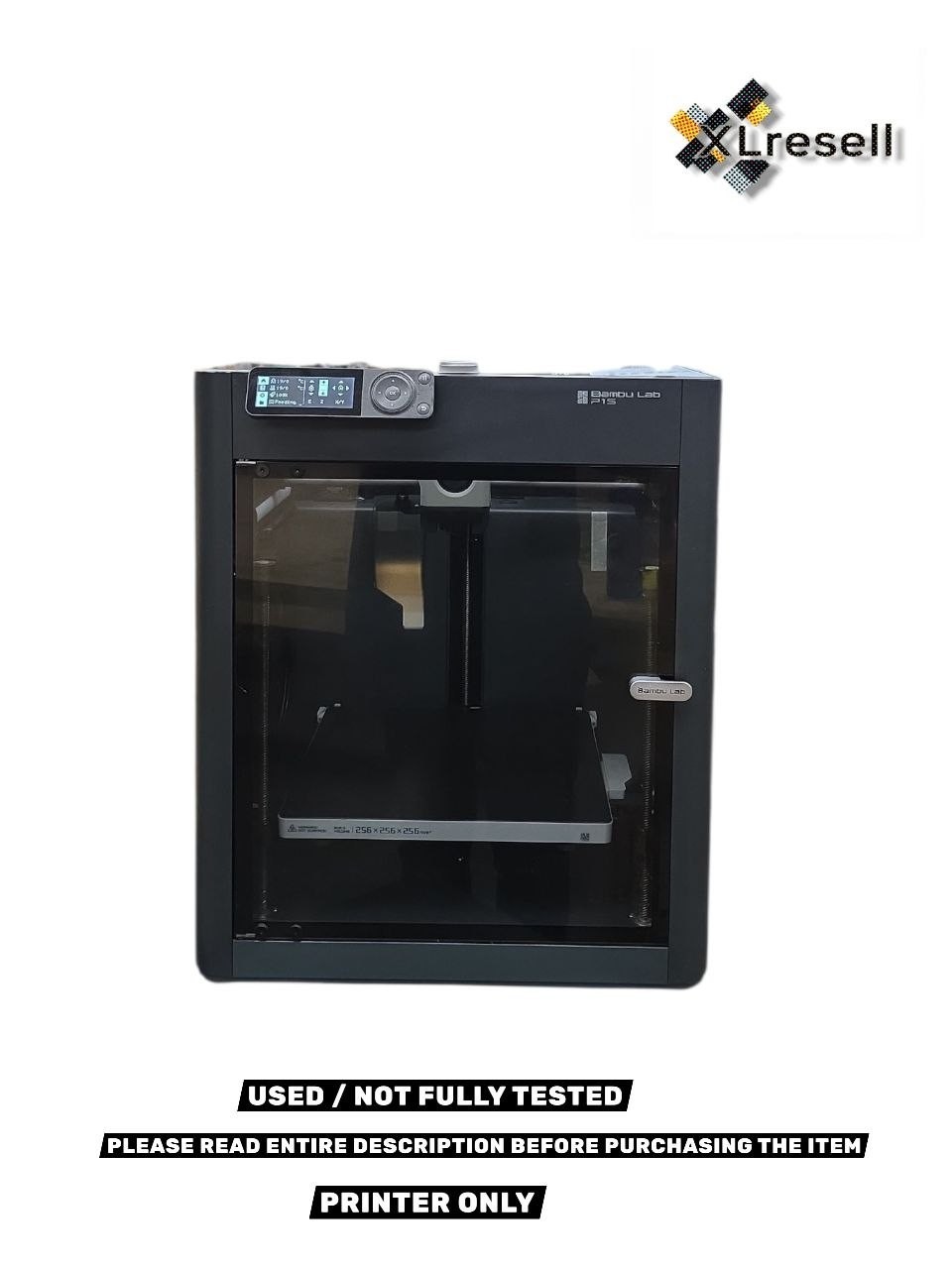 Bambu Lab - P1S 3D Printer - Black  Model: P1S / USED / UNTESTED/ PRINTER ONLY