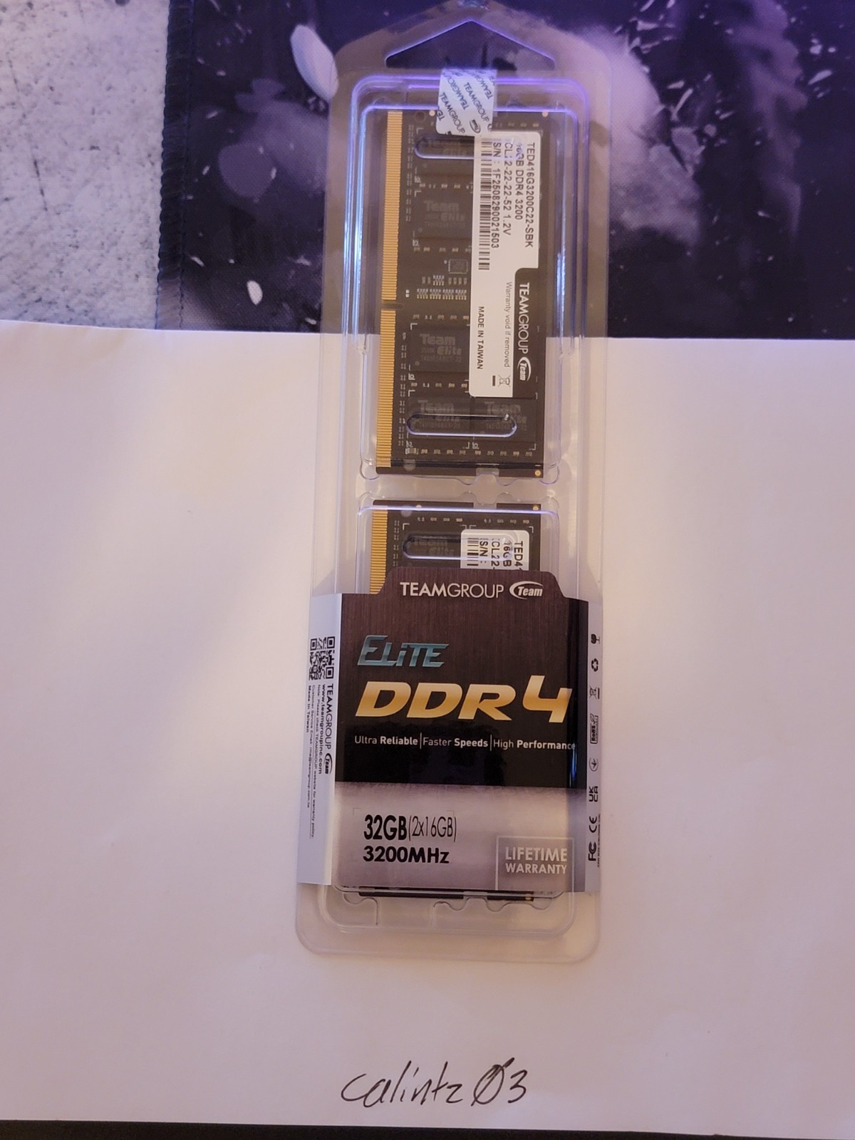 Teamgroup Elite 32GB (2x16GB) DDR4-3200MHz 260-PIN SO-DIMM (TED416G3200C22-SBK)