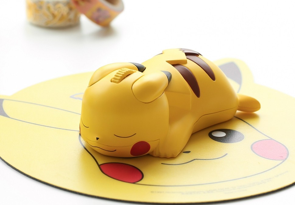 Pokemon genuine Pikachu Figure Wireless Bluetooth Mouse 2.4G 1200 DPI New Box