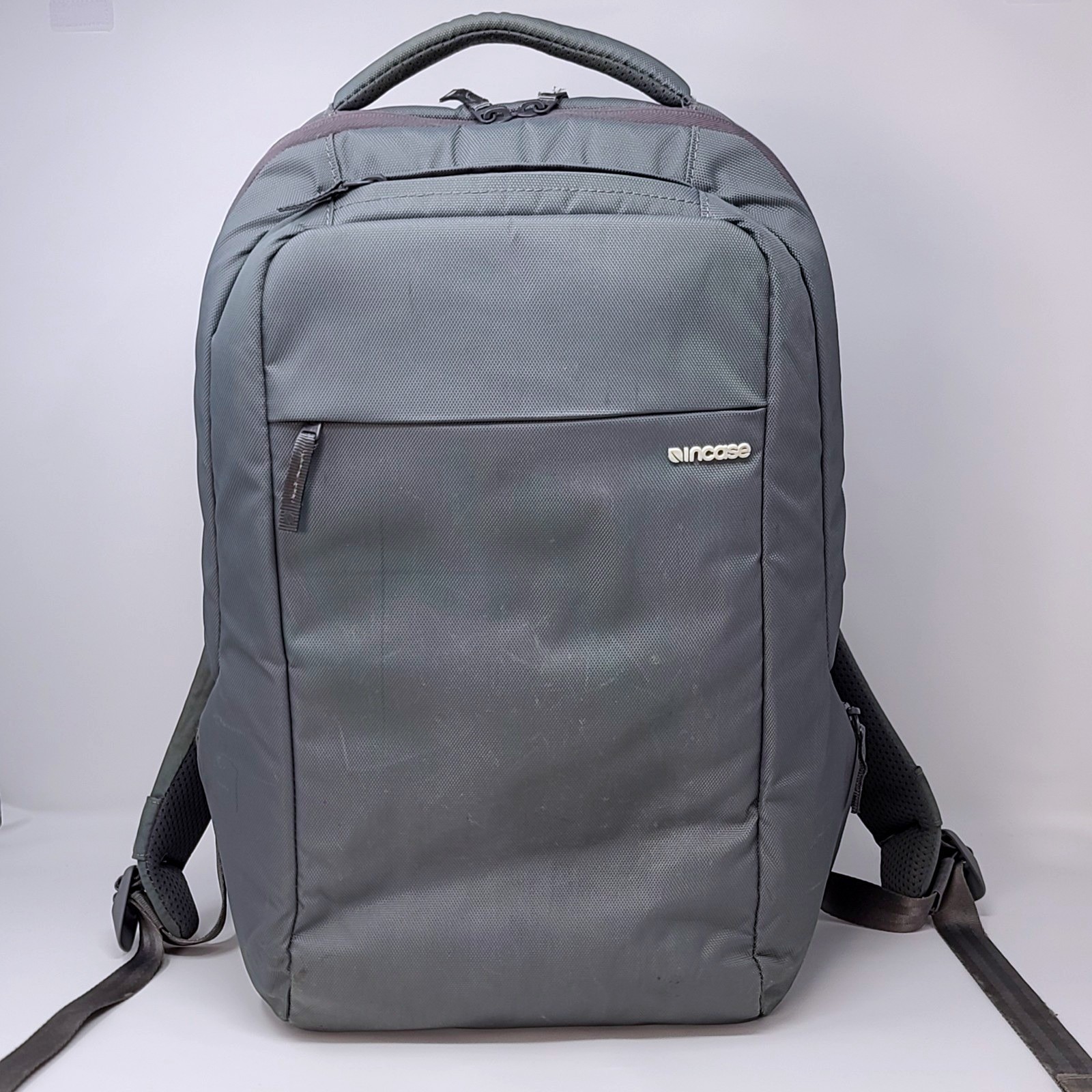 INCASE Ergonomic Laptop Backpack Gray Fleece Pocket TECH WORK BAG Bookbag