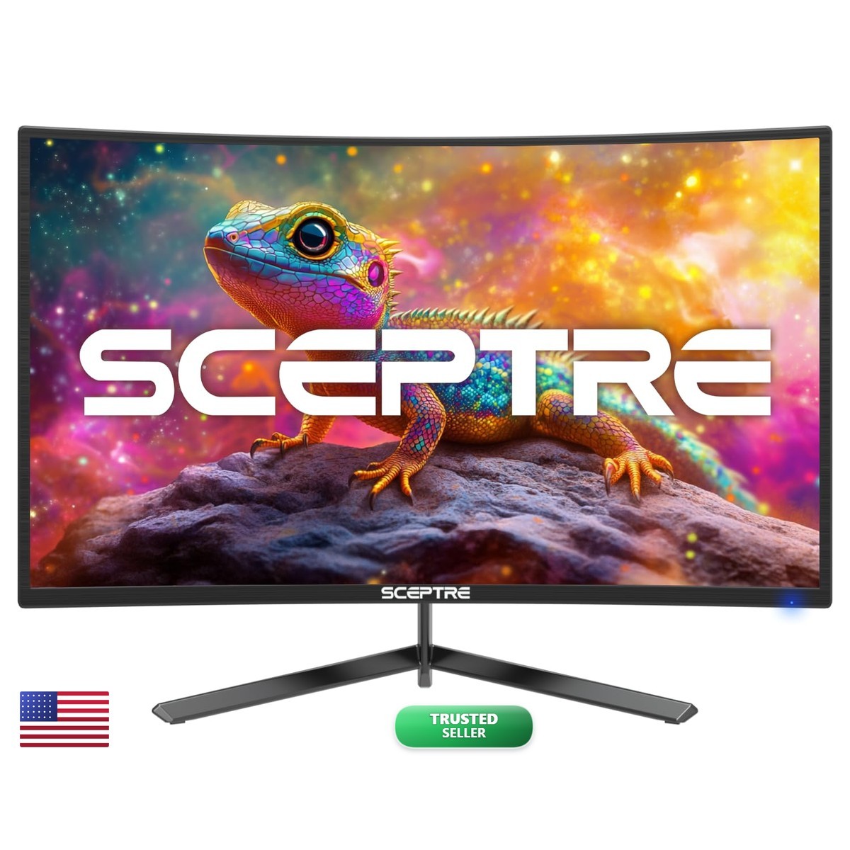 Sceptre 24-inch Curved Gaming Monitor 1080p 180Hz DisplayPort HDMI FreeSync