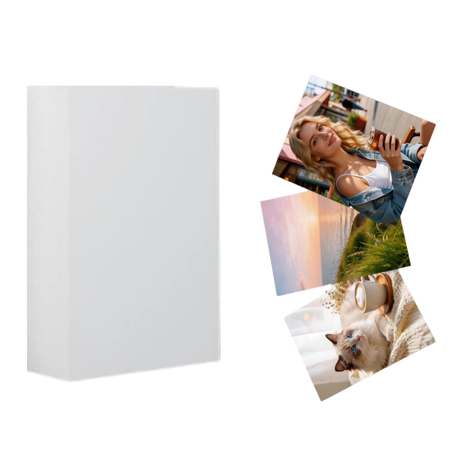 100 PCS Glossy Photo Papers 3.5"x5" 180 gsm Inkjet Printer Instant Dry