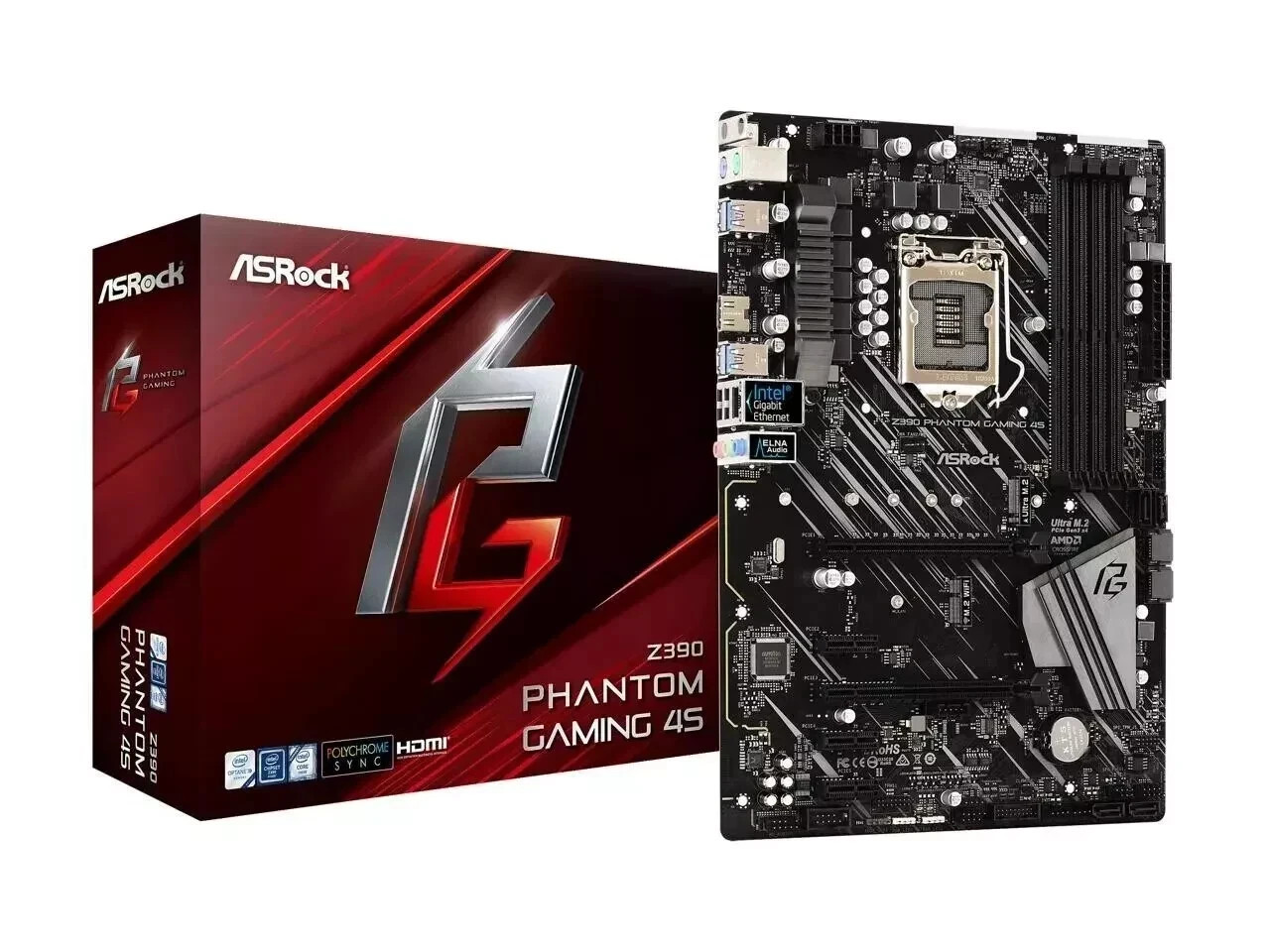 ASRock Z390 Phantom Gaming 4S LGA 1151 Intel Z390 ATX Motherboard