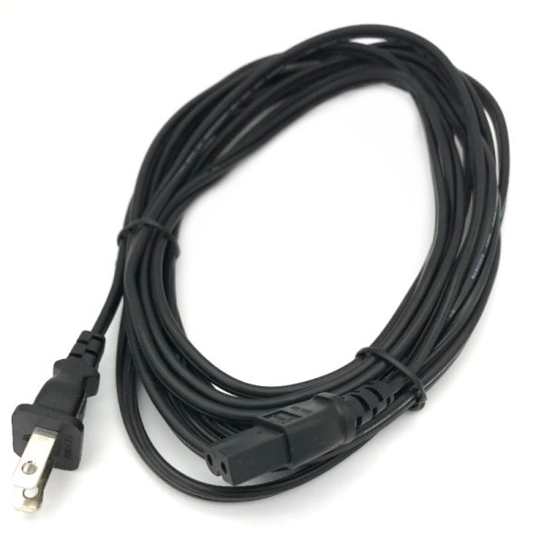 15Ft 2 Prong Polarized Power Cord for Vizio LED TV Smart HDTV AC Wall Cable Long