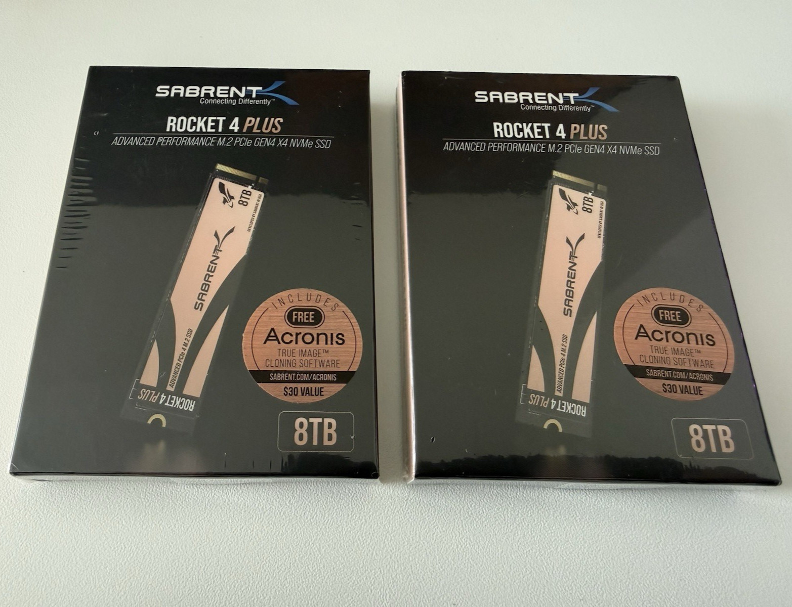 2 x Sabrent 8TB Rocket 4 PLUS NVMe PCIe 4.0 M.2 2280 Internal SSD