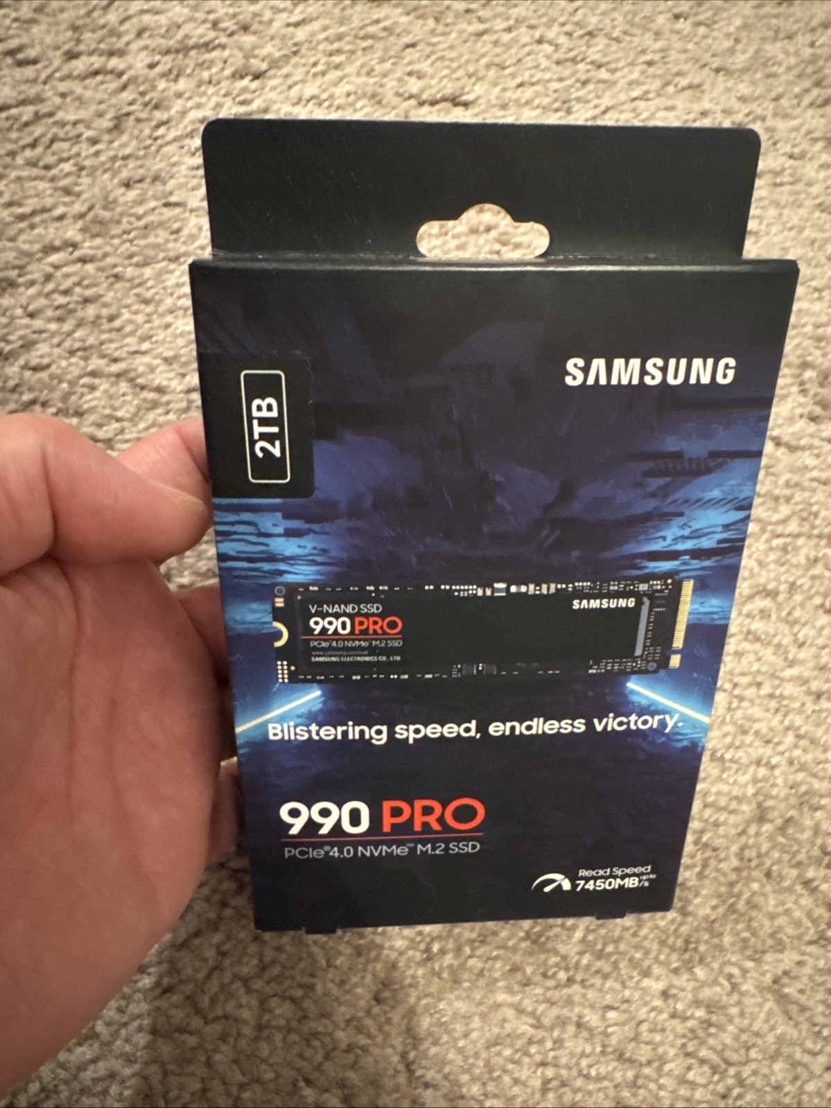 BRAND NEW SAMSUNG 990 PRO 2TB SSD M.2 PCIe 4.0 NVMe MZ-V9P2T0 /2024 version
