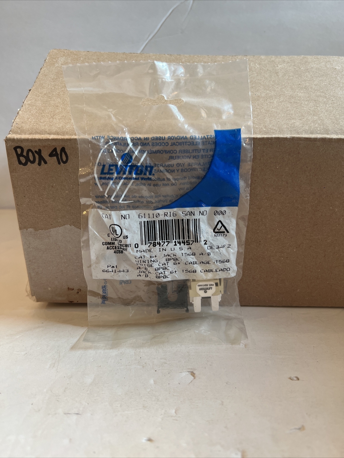 Leviton 61110-RI6 Snap in Connector