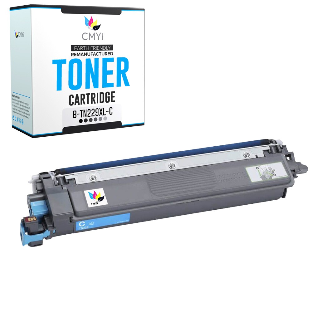1X Compatible CMYi TN229XL Cyan Toner Cartridge fits Brother HLL3295CDW L3300CDW
