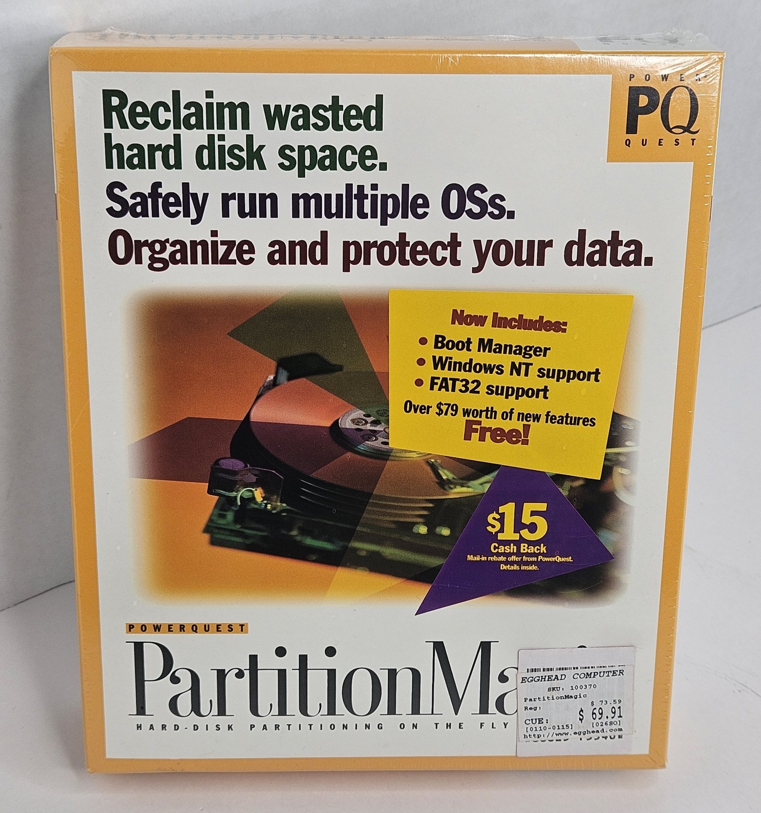 PartitionMagic 3.0 Software for DOS Windows 95  OS/2 CD-ROM PowerQuest 1996 NOS 