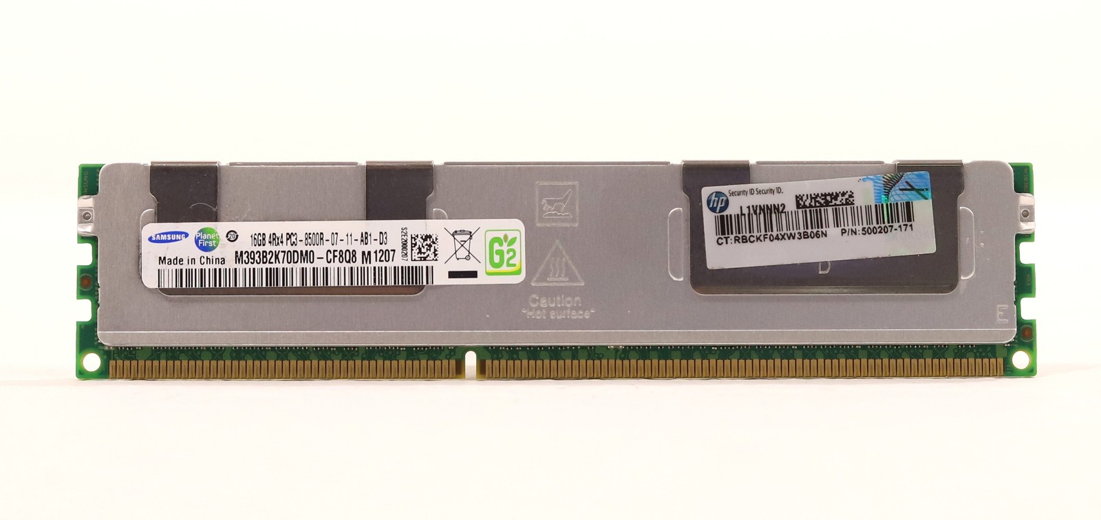 Samsung 16GB 4Rx4 PC3-8500R-07-11-AB1-D3 ECC REG Server RAM M393B2K70DM0-CF8Q8