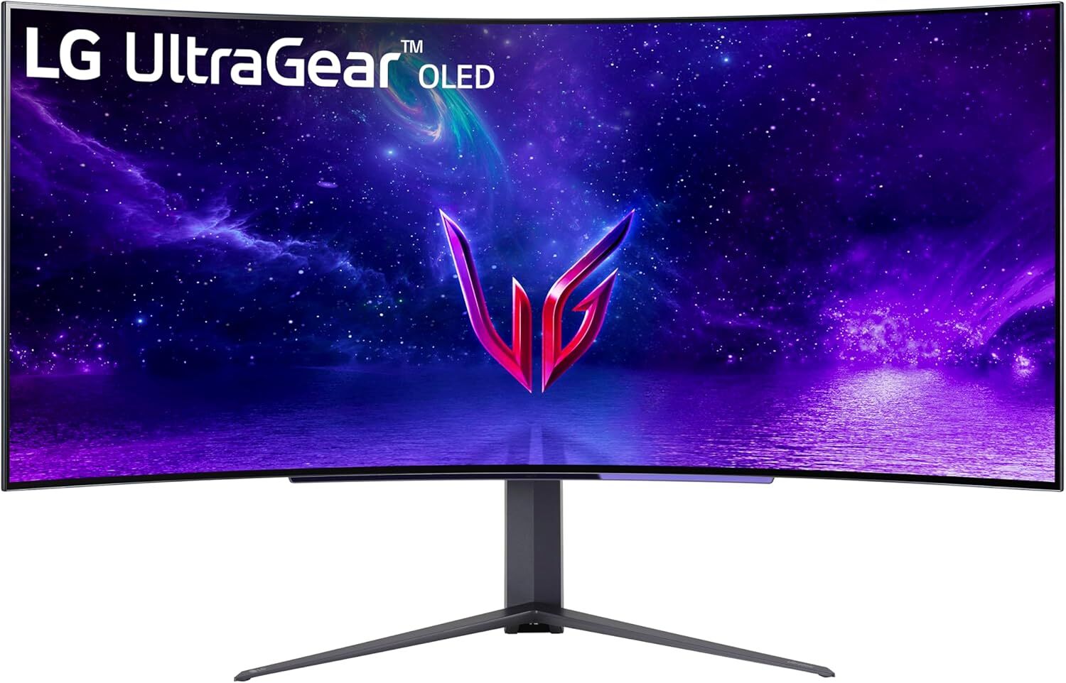 LG 45" UltraGear OLED Curved WQHD 240Hz Gaming Monitor with HDR10 45GR95QE (VG)