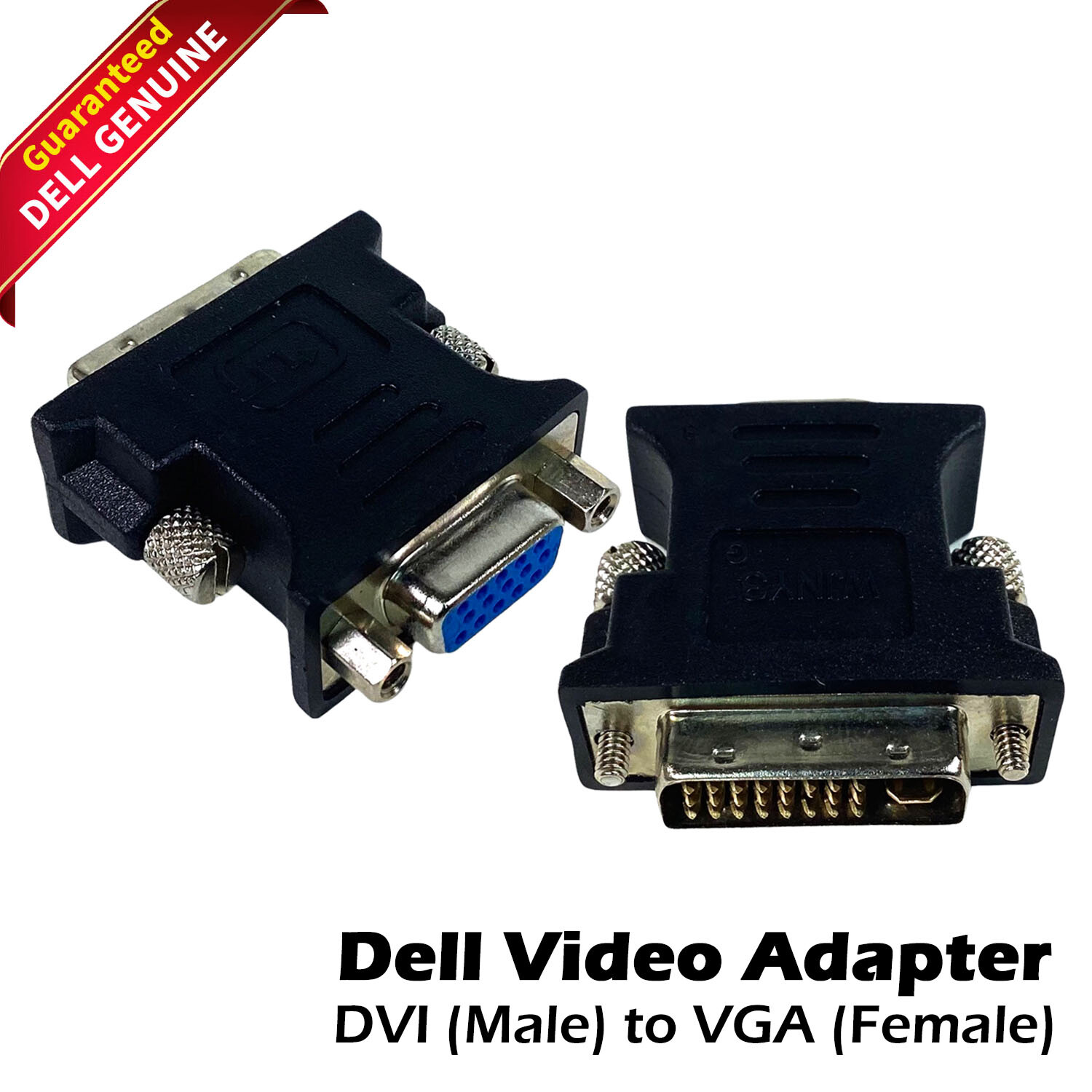Lot of 4 Dell Wyse 941425-01L DVI (Male) To VGA (Female) Adapter Black WJNY3