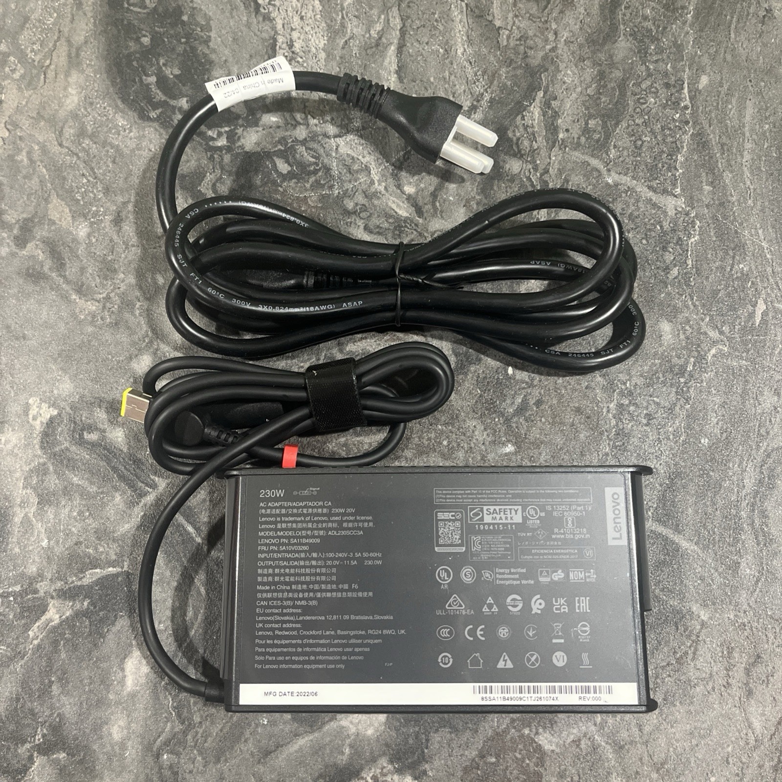New Slim Version 230W AC Adapter ADL230SLC3A for Lenovo Pro Gaming Legion 5 7i 