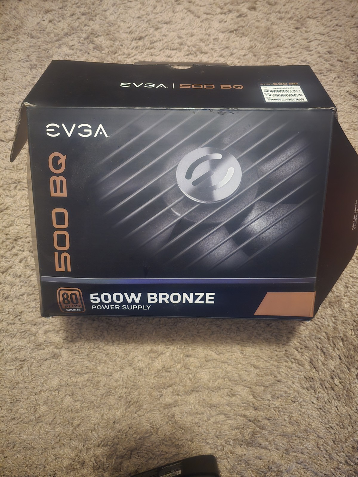 EVGA 500 BQ 500W 80+ Bronze ATX Semi-Modular Power Supply PSU