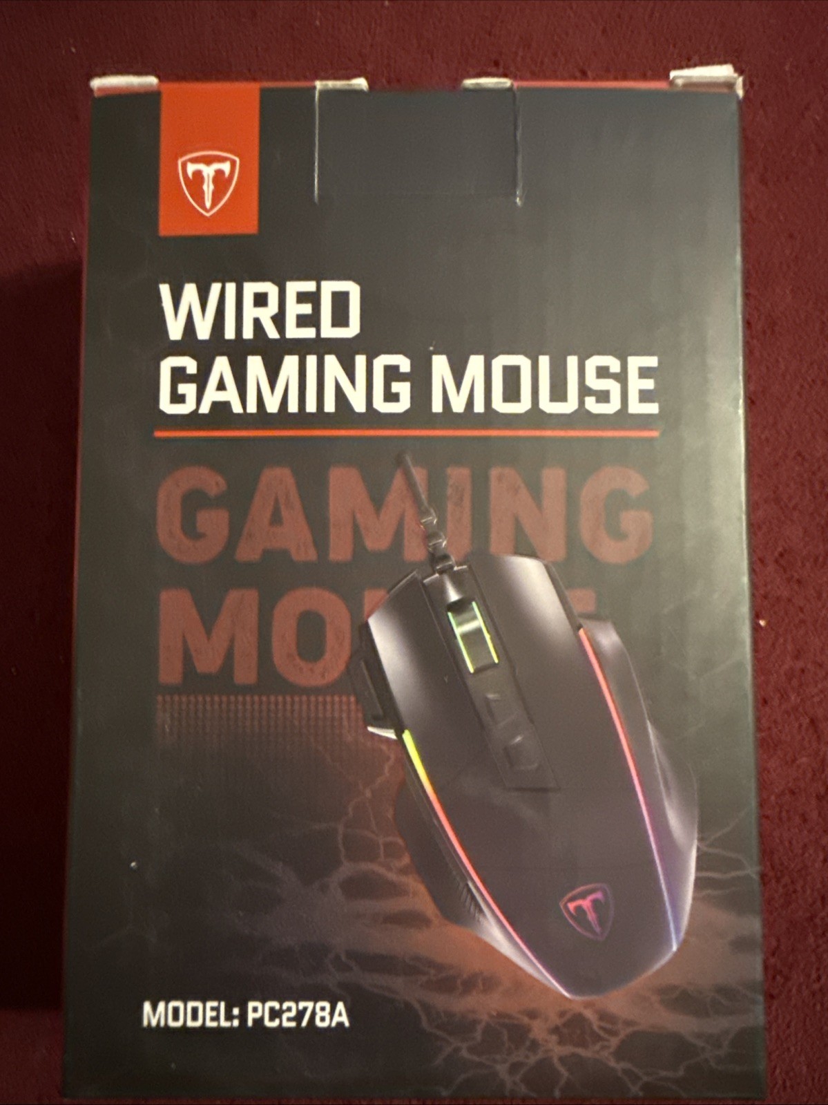 PICKTEK Wired Gaming Mouse RGB 8000 DPI PC, New Opened Box