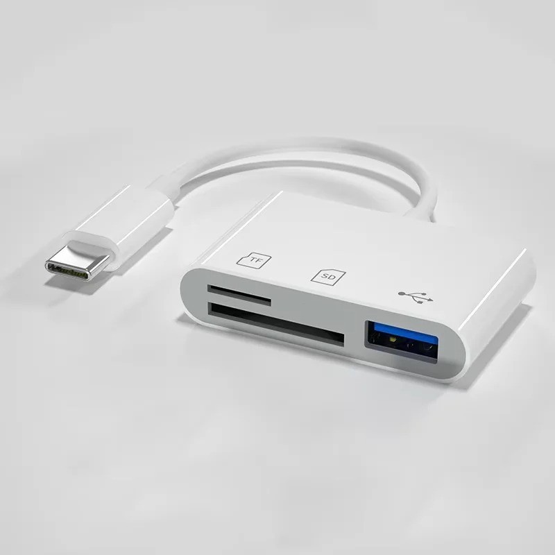 SD Card Reader for IPhone IPad, Lightning and USB C Dual Port SD Card Adapter US