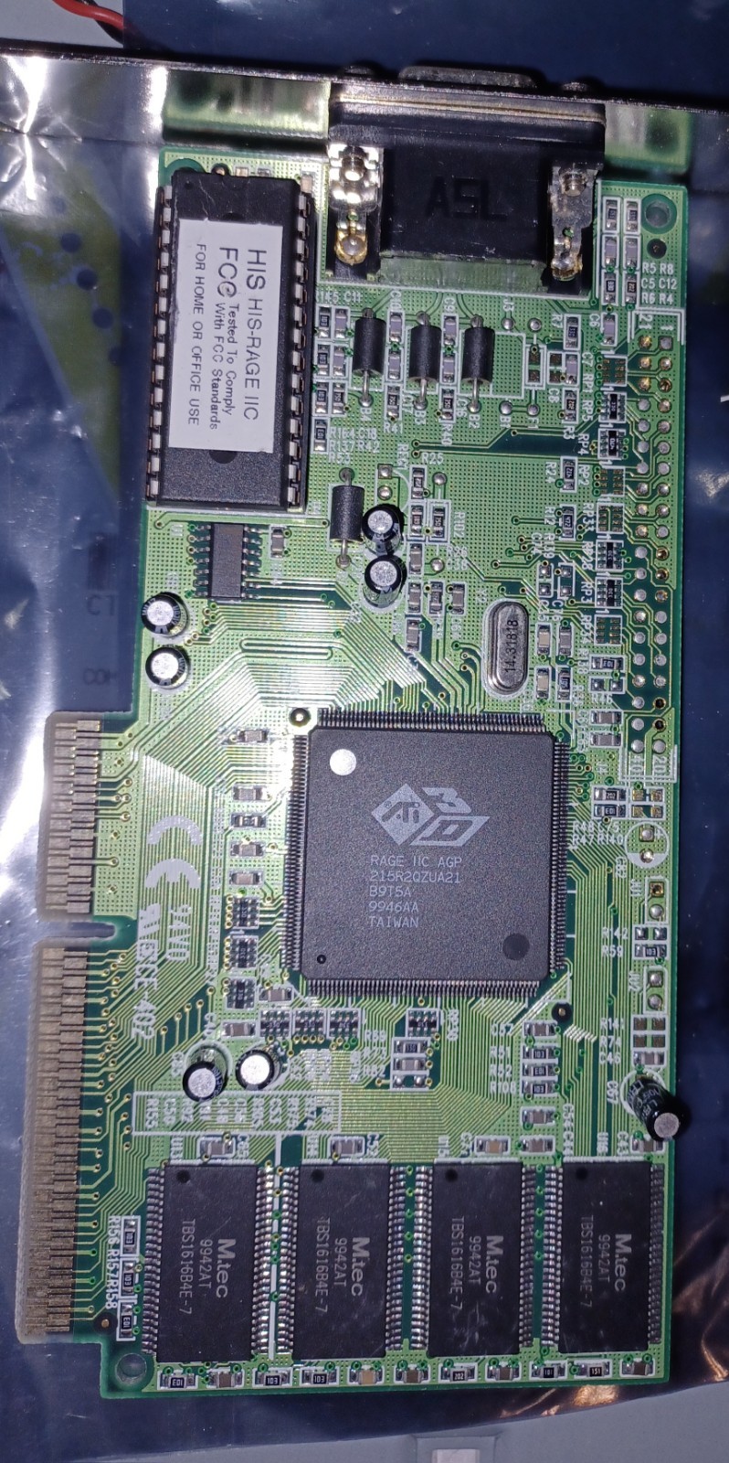 HIS ATI 3D Rage IIc 8MB AGP VGA Graphics Card