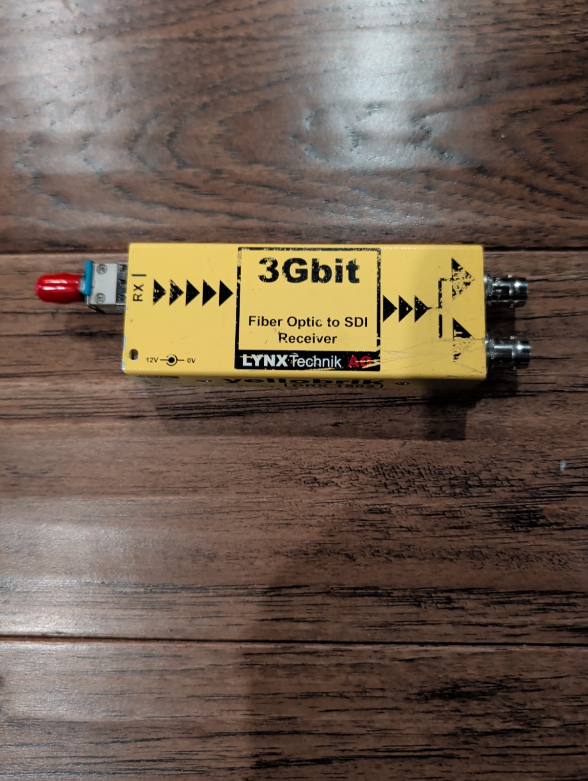 LYNX Technik AG yellobrik ORX 1802 3Gbit Fiber Optic To SDI Reciever Wit G2U