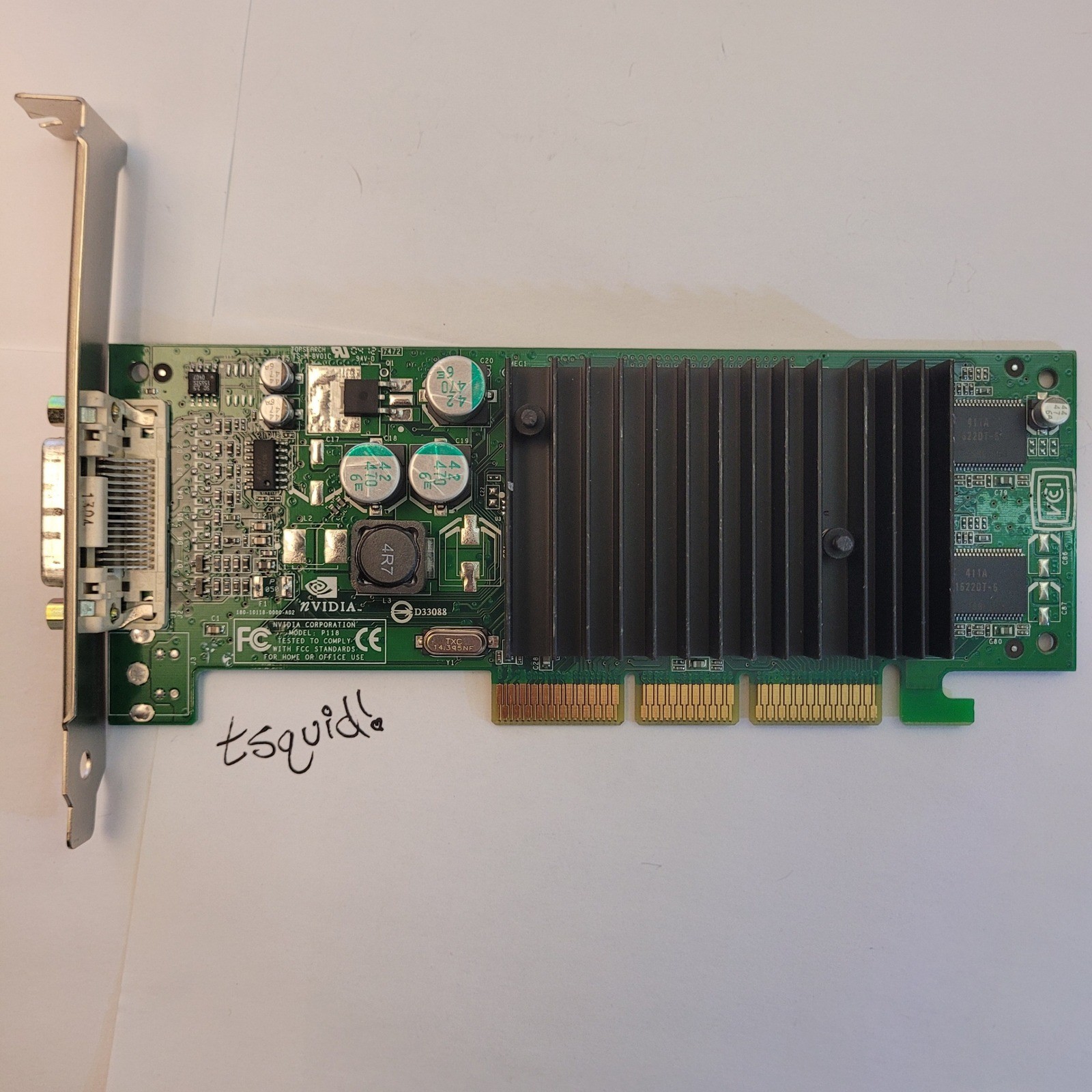 NVIDIA Quadro NVS 280 64MB AGP Video Graphics Card P118 180-10118-0000-A01