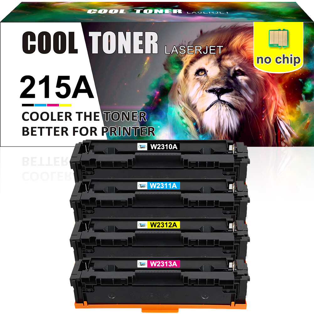 4x Color Toner W2310A Compatible with HP 215A Pro M155 M182nw M183fw MFP No Chip