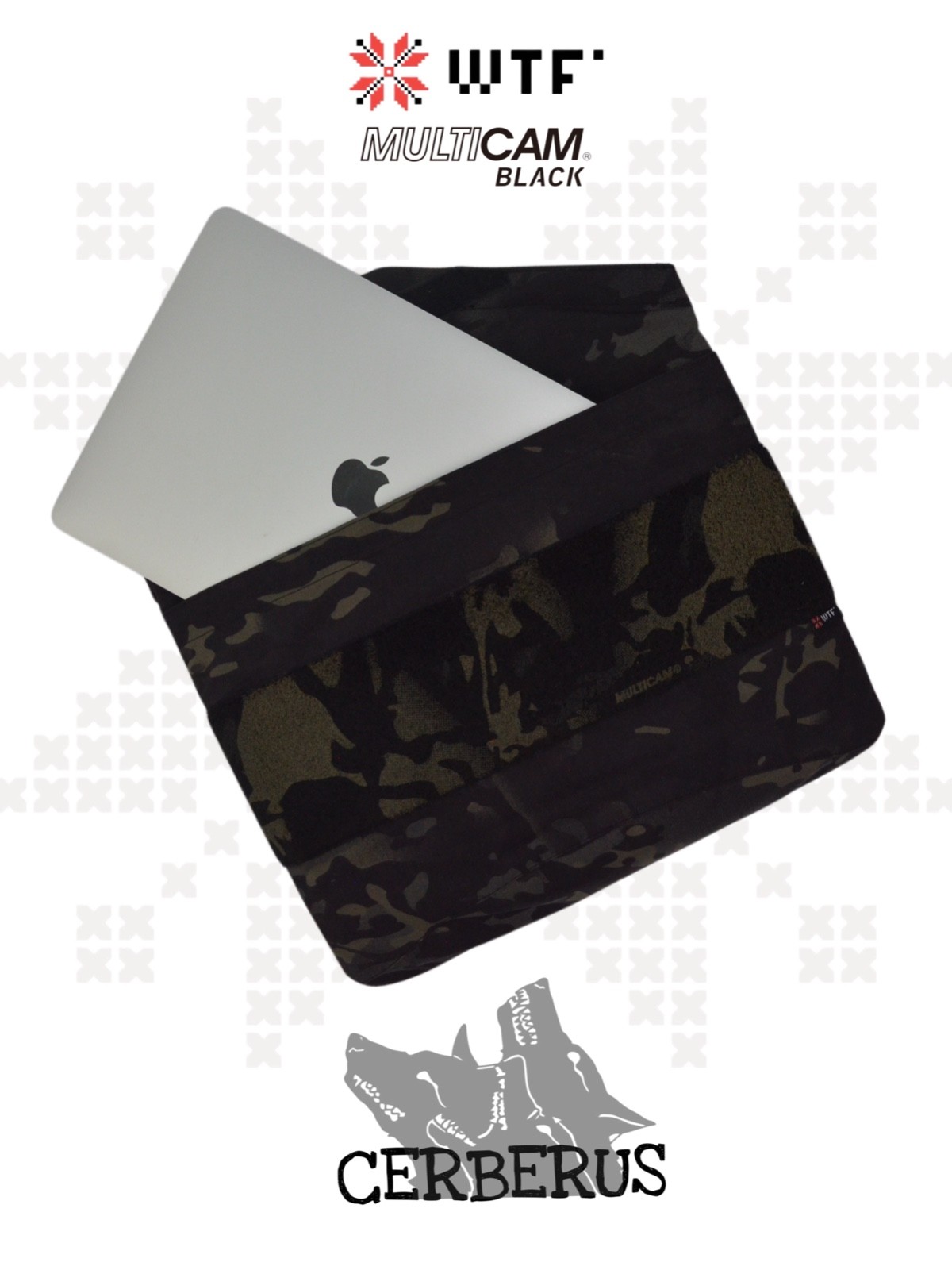 Multicam Black CERBERUS Laptop Bag, Made to Fit Your Laptop, Custom-Fit Tactical