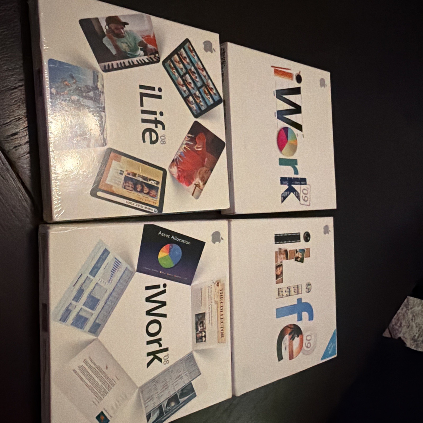 Apple Mac Software Lot Of4 : iWork 08, 09 iLife 08, 09