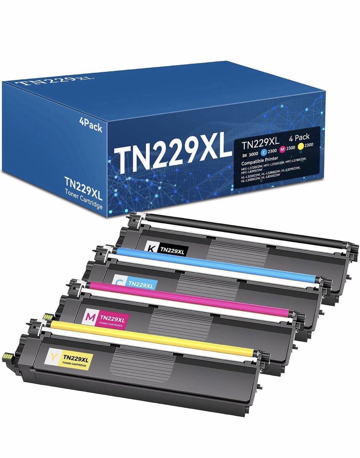 TN229XL TN229 Toner DR229 Drum Unit For Brother HL-L3280CDW MFC-L3780CDW L3720CD