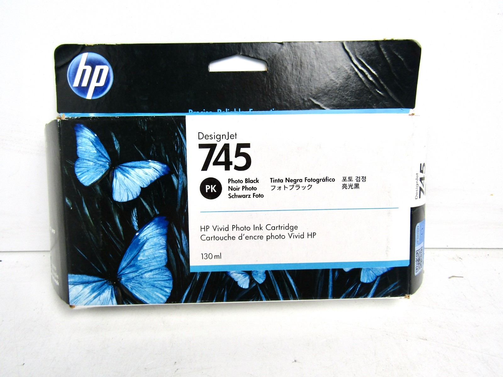 Genuine HP 745 PHOTO BLACK 130ml Ink Cartridge F9J98A for HP DesignJet (expired)