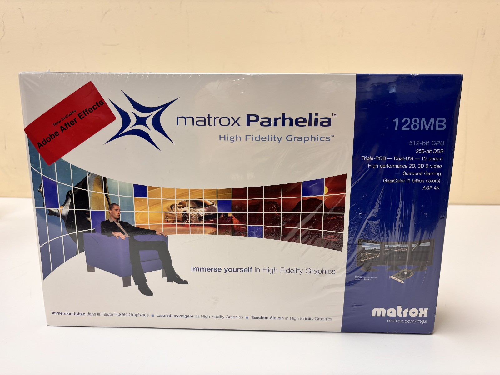 Matrox Parhelia-512 128MB DDR SDRAM AGP 4x Graphics Adapter
