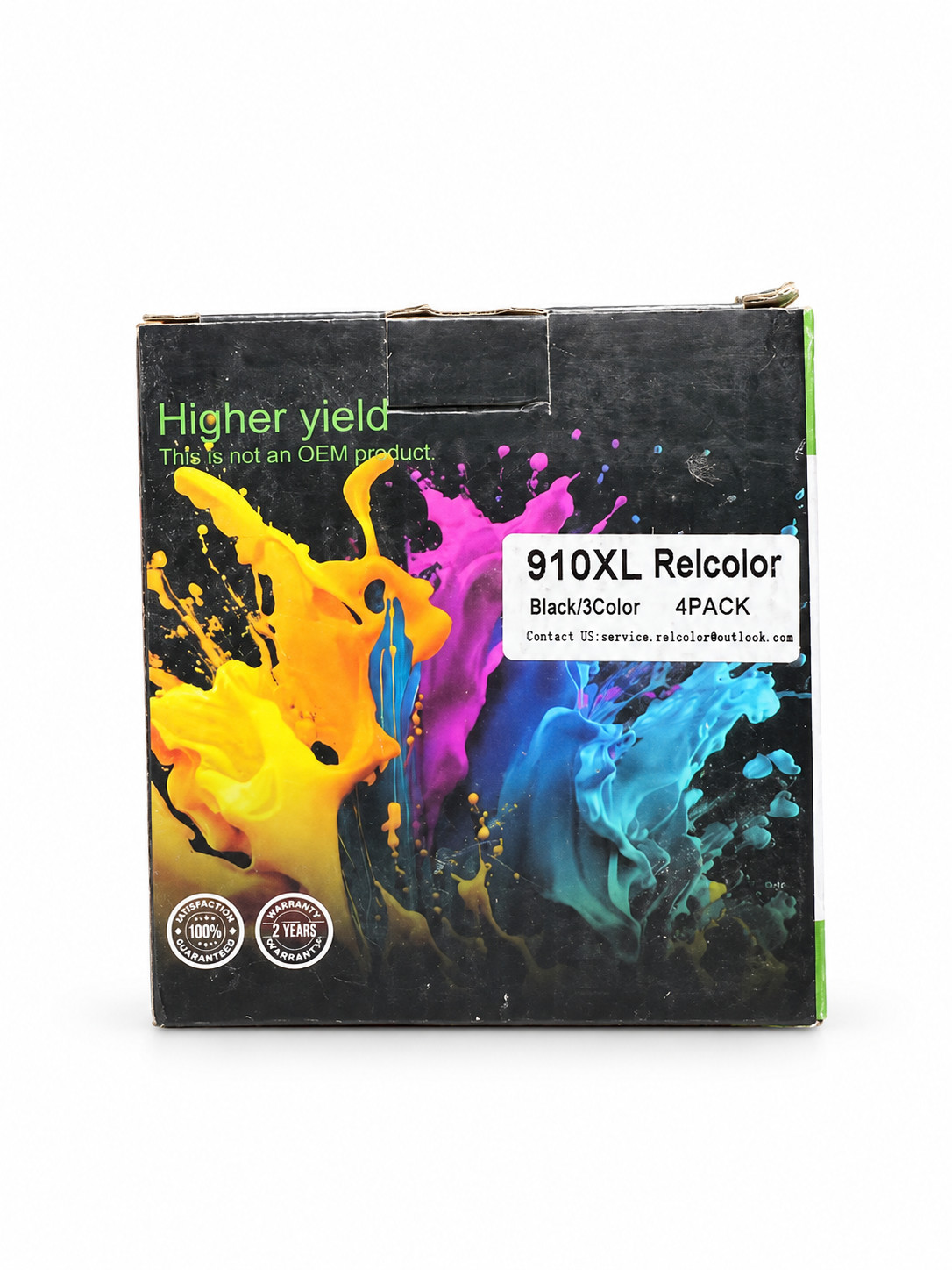 RELCOLOR 910XL Higher Yield Printer Ink Cartridges Black Cyan Magenta Yellow 