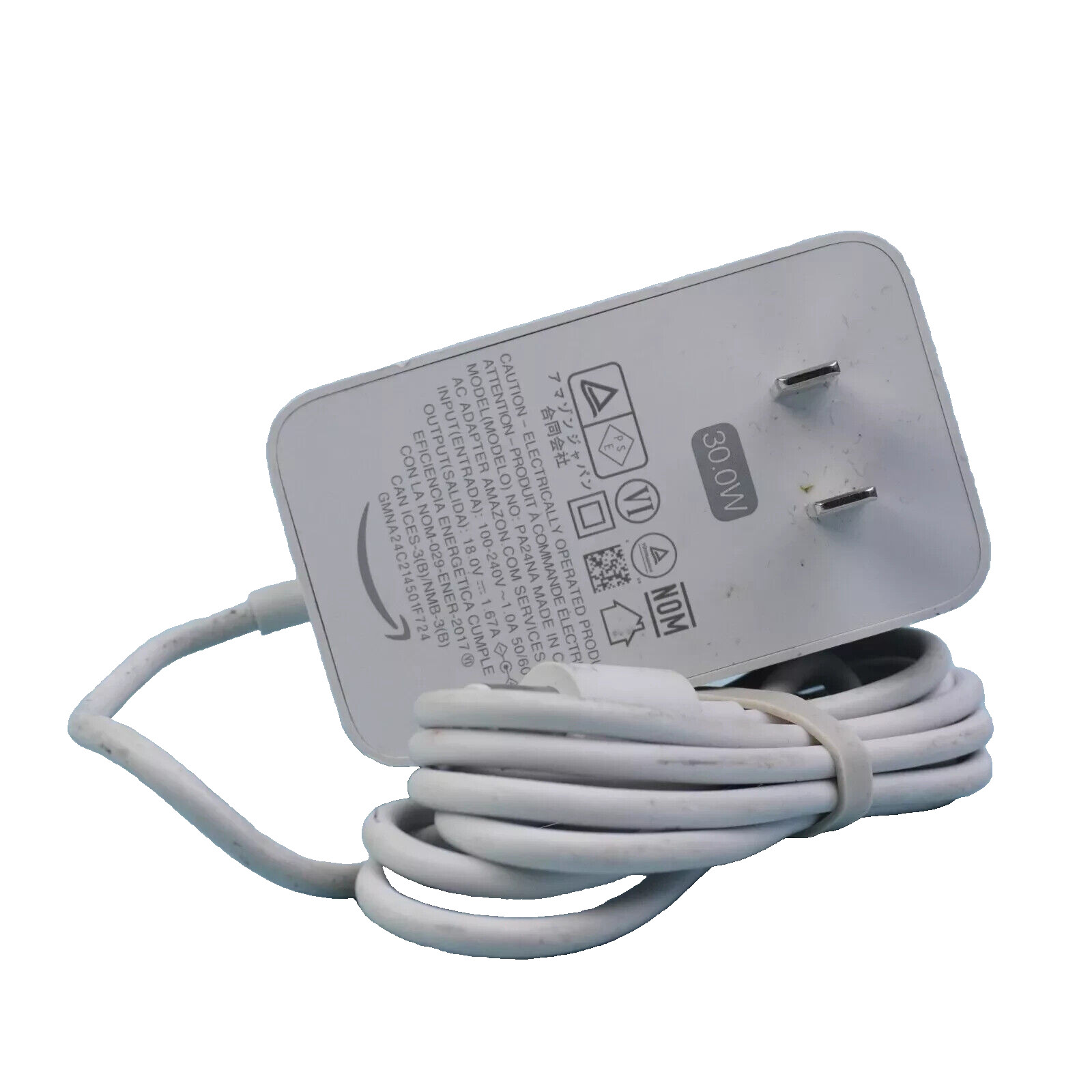 Amazon PA24NA Power Adapter 30W Black Echo Gen 3, Plus Gen 2, Show Gen 2, Show 8