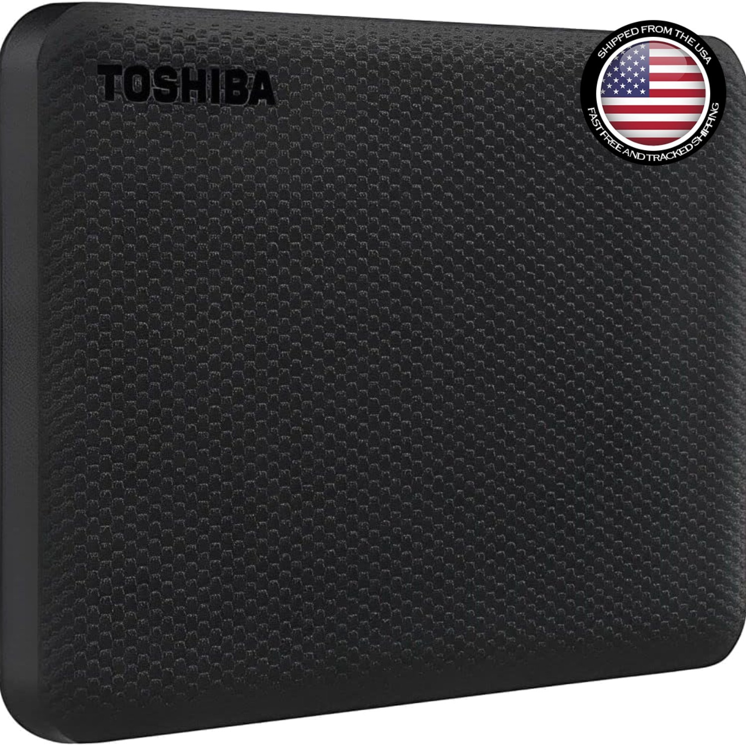 External Hard Drive 1TB USB 3.0 Black Portable Compact for Mac PC Backup