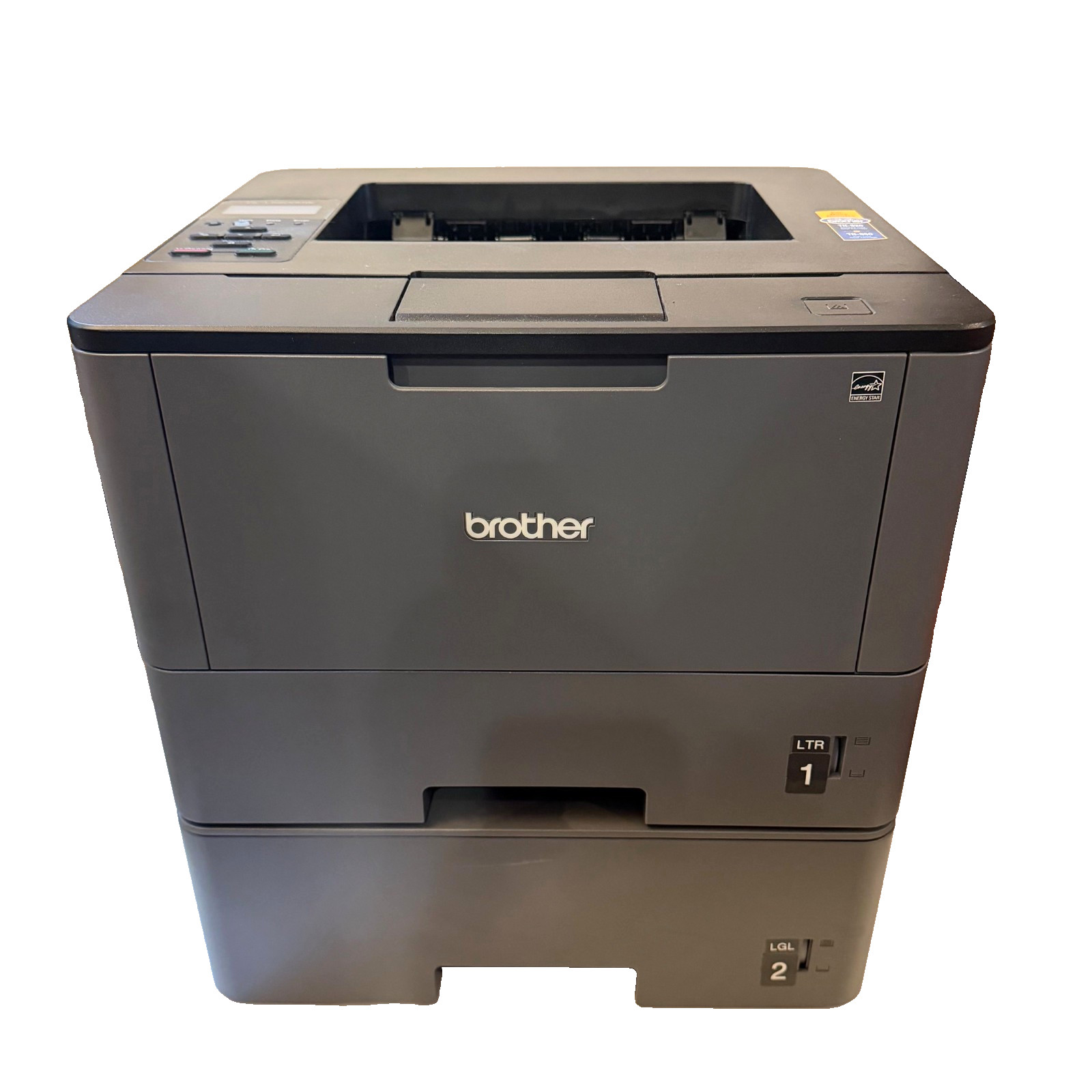 Brother Business Wireless B&W Laser Printer w/ Lower Tray HL-L5200DW, LT-6500