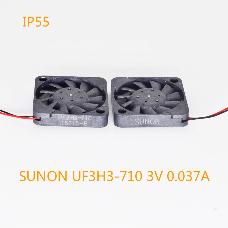 10pcs SUNON UF3H3-710 3V 0.037A 1703 1.7cm Mini Brushless DC Cooling Fan Black