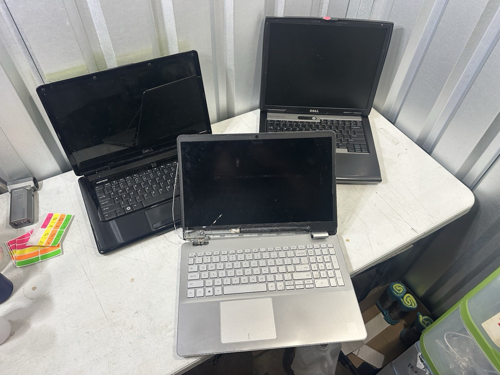Lot of 3 Dell HP Laptops Inspiron 1545 Latitude D520 Parts Repair Untested