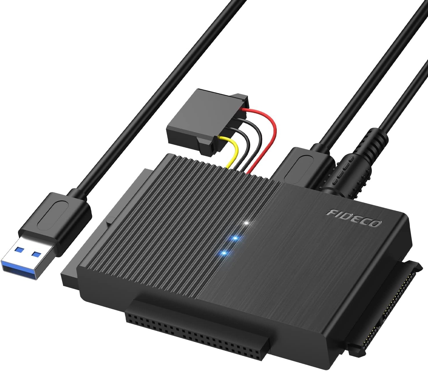 FIDECO USB 3.0 to SATA or IDE Adapter for 2.5/3.5 inch SATA IDE Hard Drive