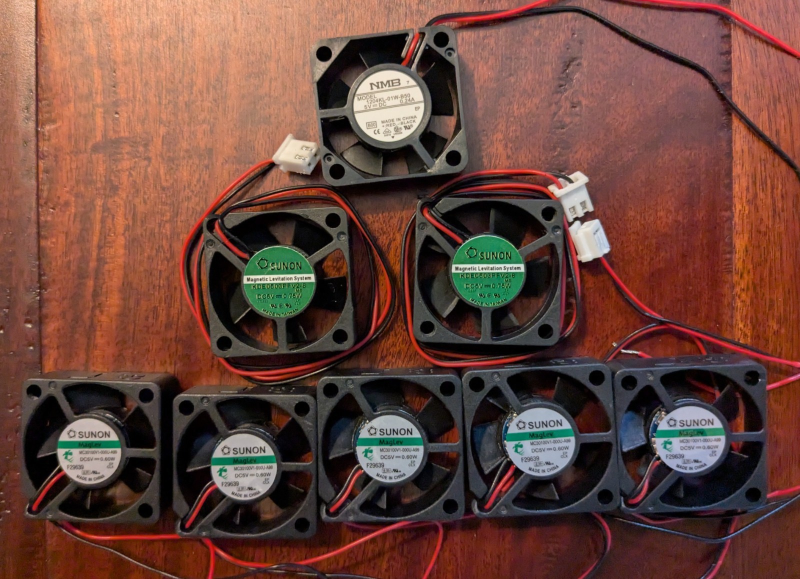 7 SUNON DC5V 3010 Cooling Fans