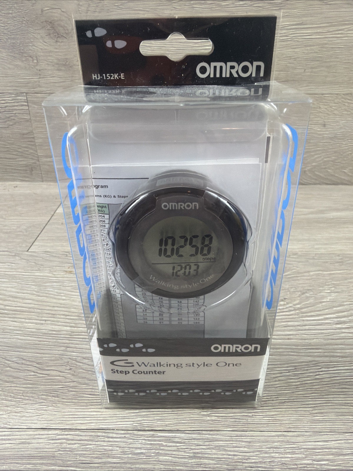 OMRON HJ-152K-E WALKING STYLE ONE STEP COUNTER New 10,000 Step Health Heart