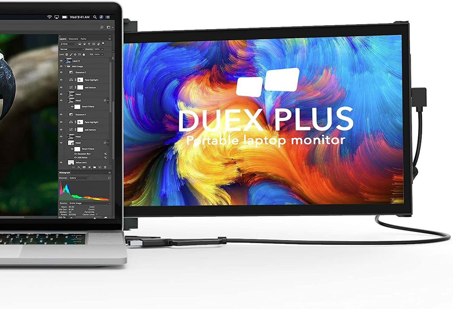 Mobile Pixels Duex Plus Portable Monitor For Laptops, 13.3" Full HD IPS Screens