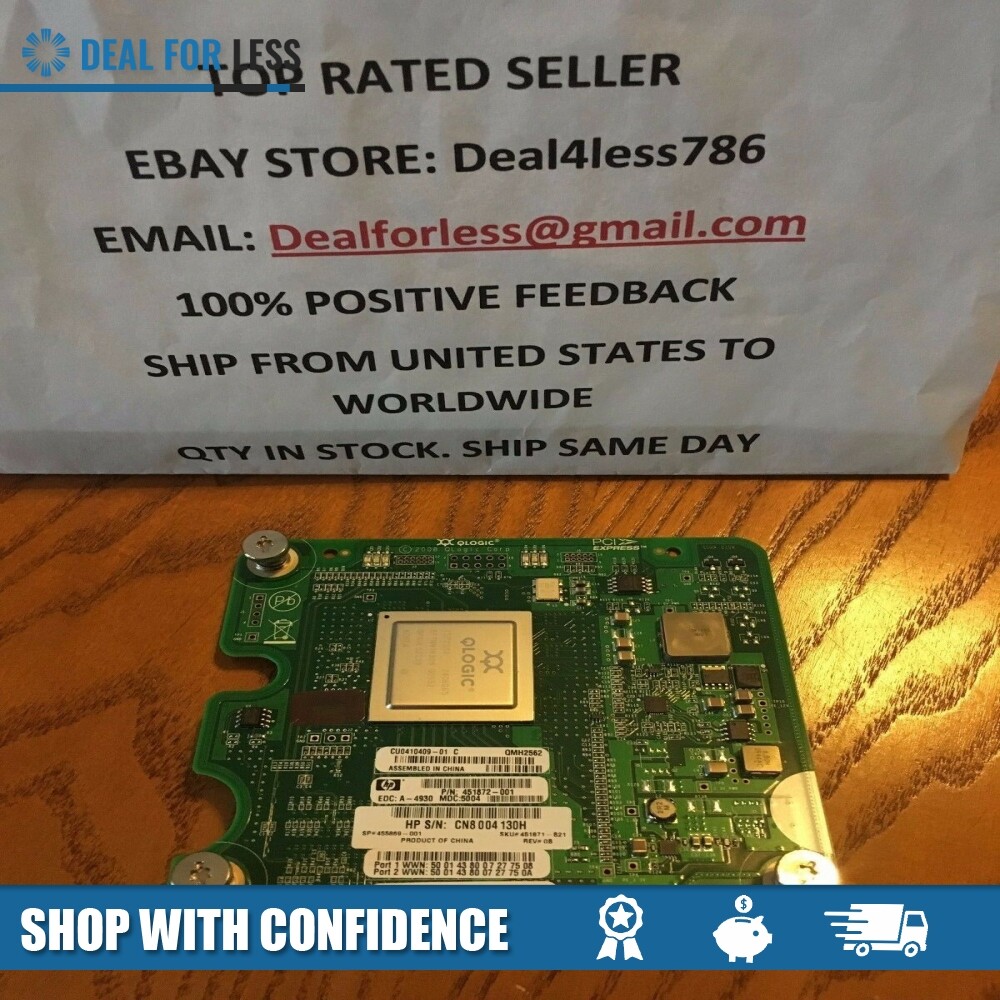 451871-B21/451872-001/455869-001/QMH2562-HPE 8GB FIBRE CHANNEL HOST BUS ADAPTER