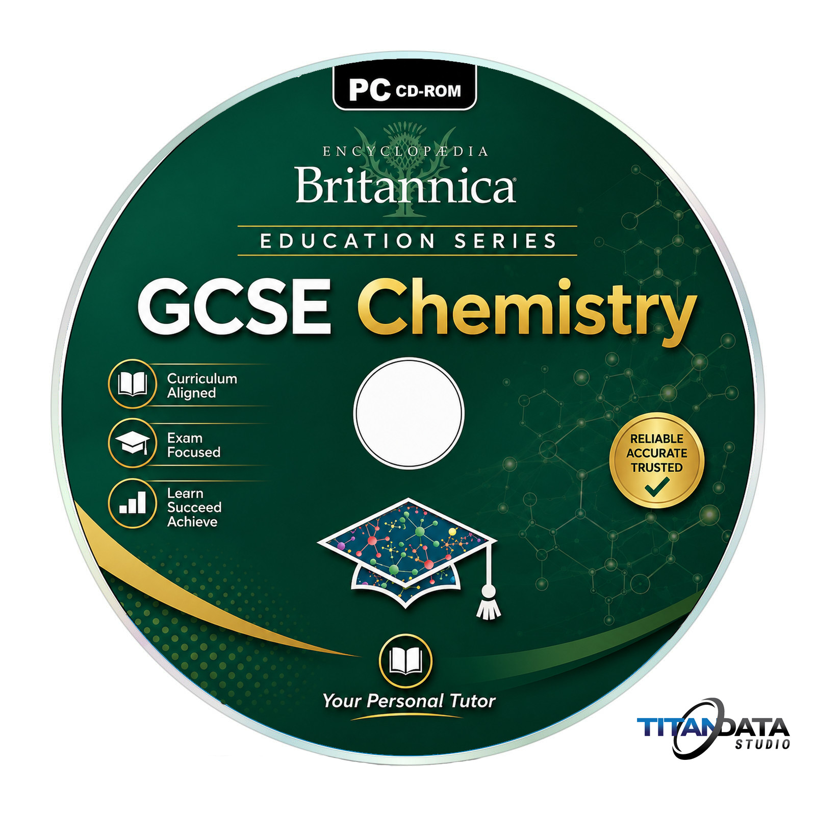 Encyclopedia Britannica GCSE Chemistry PC CD-ROM Windows 10 11 Learning Software