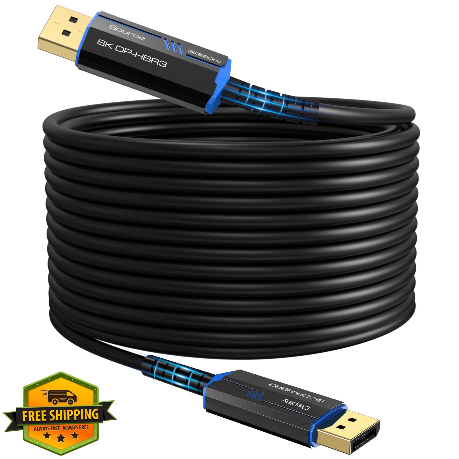 ecjtu 50FT 8K DP fiber optic cable