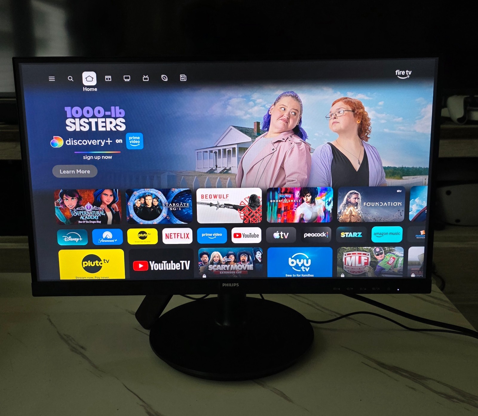 Philips 22 inch Class Thin Full HD (1920 x 1080) FHD 100Hz VA VESA  Monitor