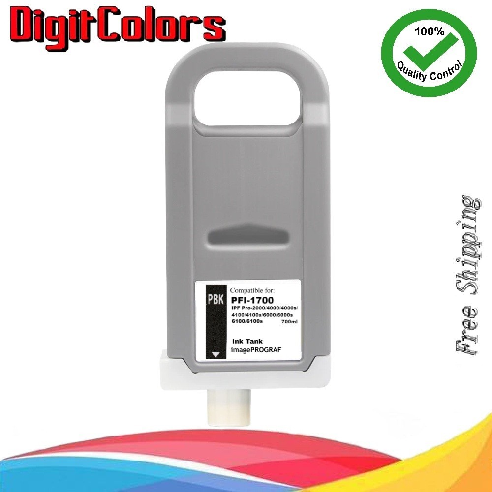 PFI-1700  PBK Black Ink Cartridge for IPF Pro 4000s 4100s 6000s 6100s 6000 6100