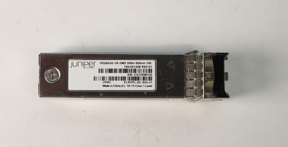 Juniper 740-021308 PLRXPL-SC-S43-J1 10GBASE-SR Optical Transceiver