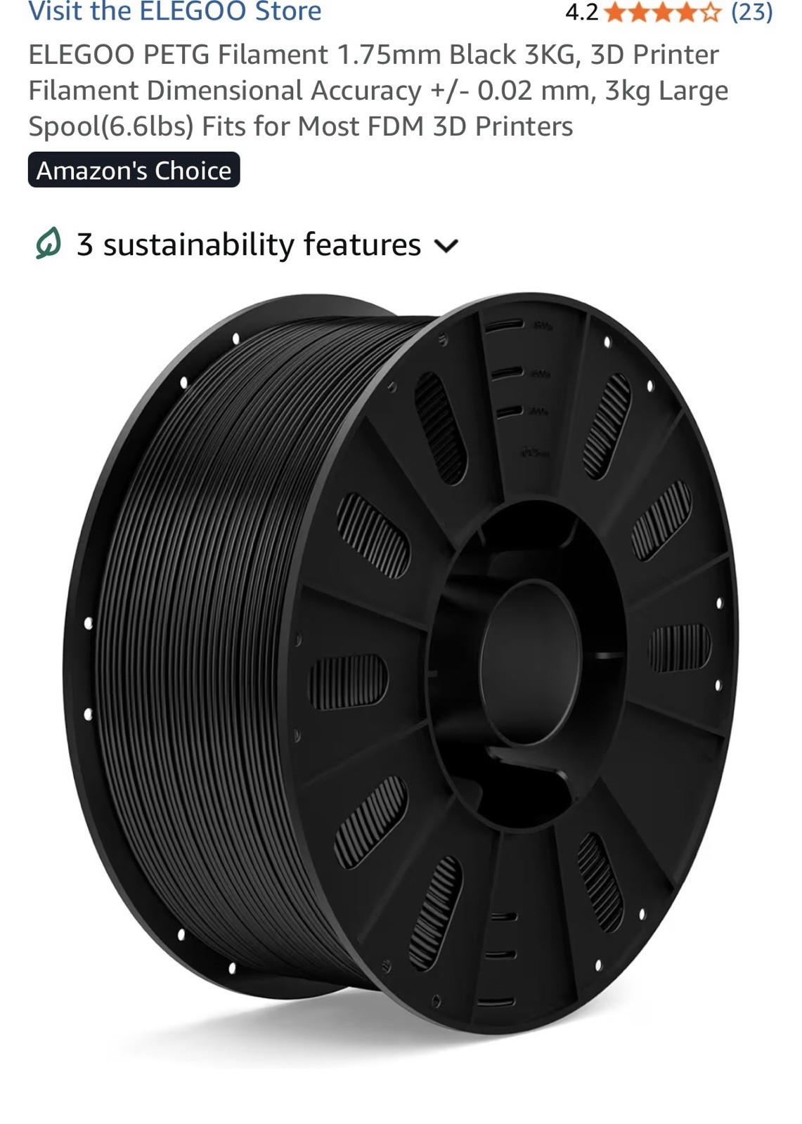Flexible 3 Kg 98A Black 1.75mm 3D Filament Flexible 3D Printer Shiny FDM