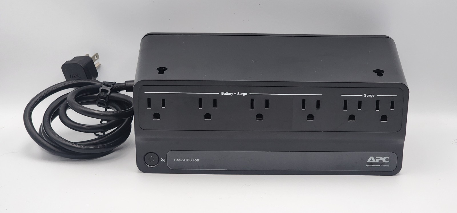 APC Back-UPS 450 BN450M Uninterruptible Power Supply 6-Outlet NO BATTERY