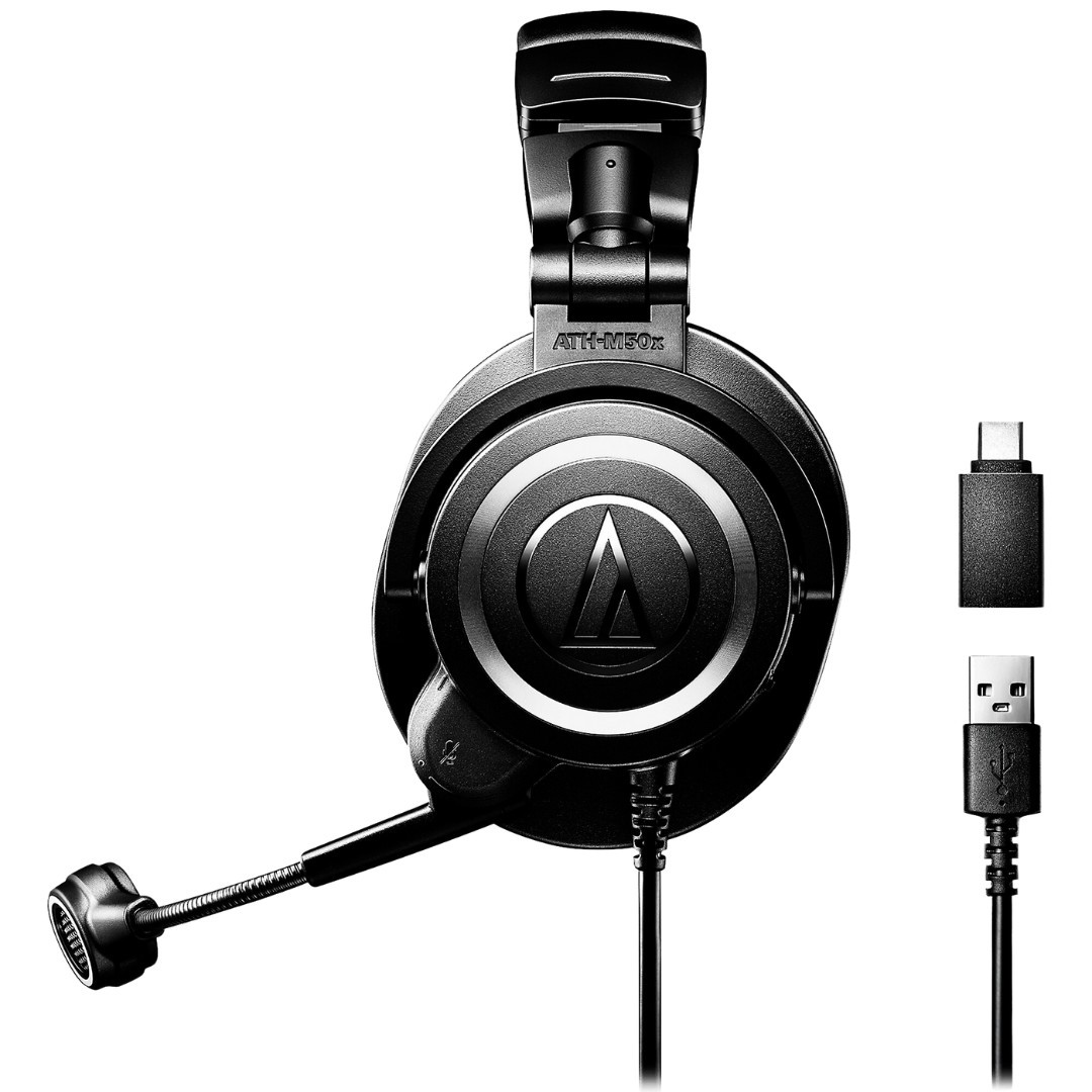 Audio-Technica ATH-M50XSTS-USB StreamSet Stereo Closed-Back Streaming Headset